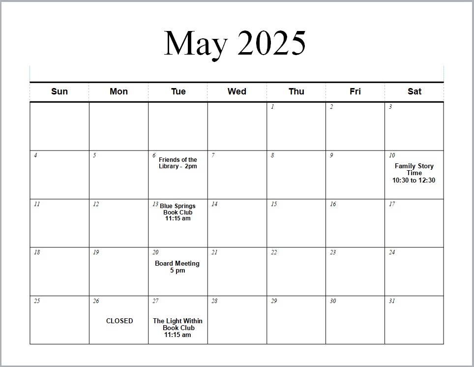 May 2025